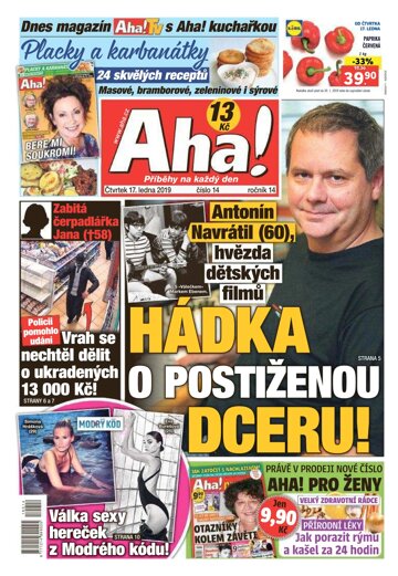 Obálka e-magazínu AHA! 17.1.2019