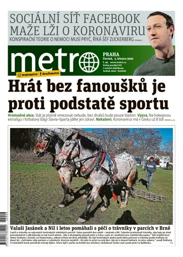 Obálka e-magazínu deník METRO 5.3.2020