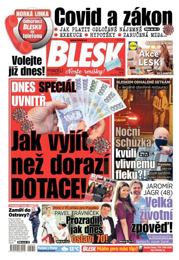 Obálka e-magazínu Blesk 26.10.2020