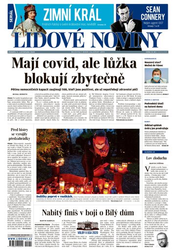 Obálka e-magazínu Lidové noviny 2.11.2020