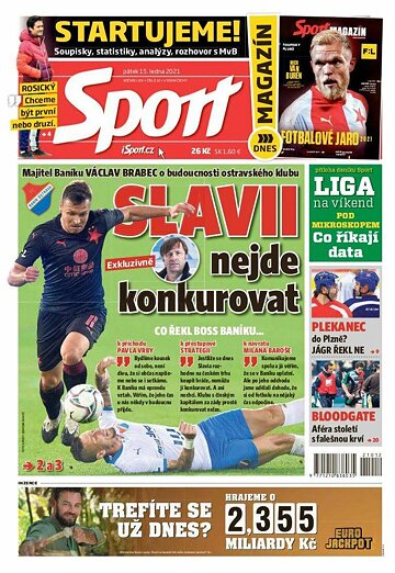 Obálka e-magazínu Sport 15.1.2021