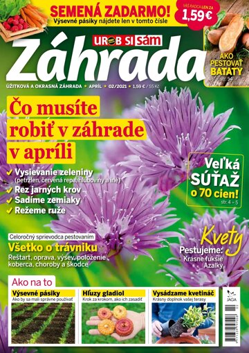 Obálka e-magazínu Záhrada 2021 02
