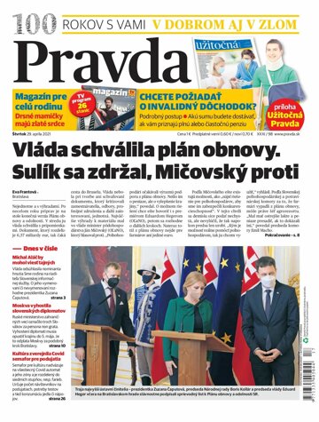 Obálka e-magazínu Pravda 29. 4. 2021