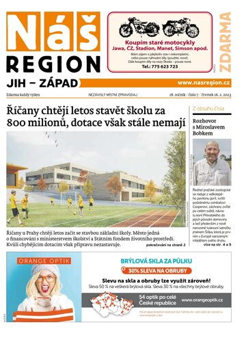 Obálka e-magazínu Náš Region - Jih 7/2023