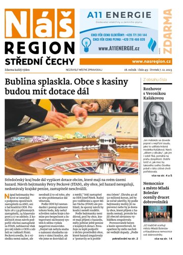 Obálka e-magazínu Náš Region - Střední Čechy 49/2023