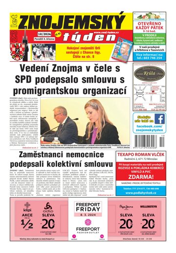 Obálka e-magazínu Znojemský týden 10/2024