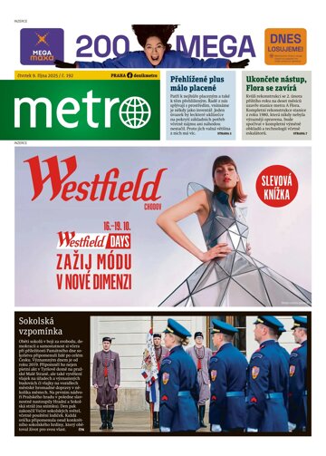 Obálka e-magazínu deník METRO 9.10.2025