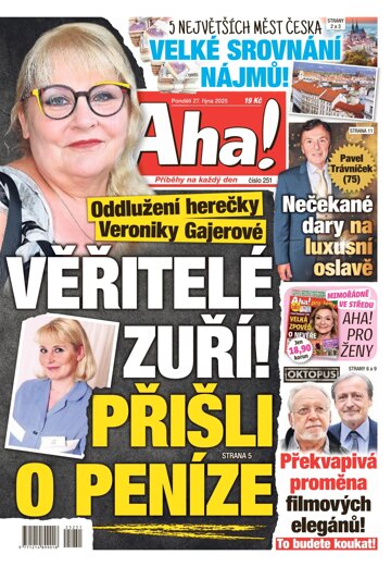 Obálka e-magazínu AHA! 27.10.2025