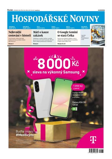 Obálka e-magazínu Hospodářské noviny 235 - 4.12.2025