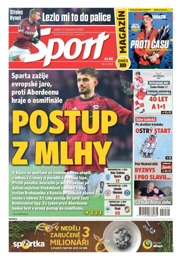 Obálka e-magazínu Sport 12.12.2025