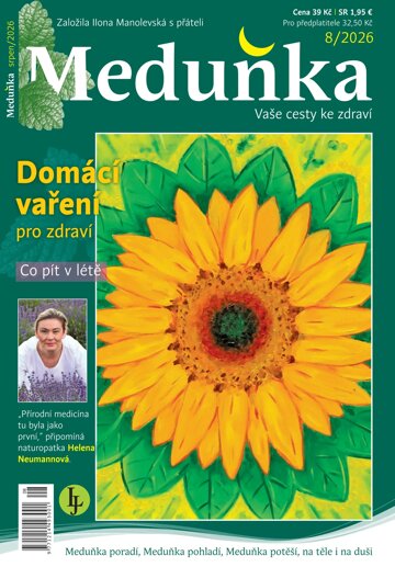 Obálka e-magazínu Meduňka 8/2026