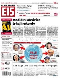 Obálka e-magazínu E15 12.8.2013