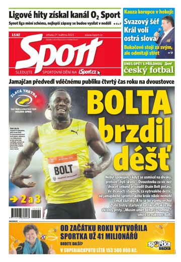 Obálka e-magazínu Sport 27.5.2015