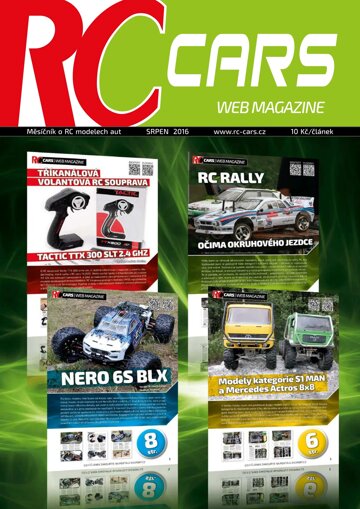 Obálka e-magazínu RC cars web 8/16