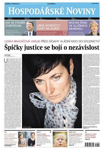 Obálka e-magazínu Hospodářské noviny 090 - 13.5.2019