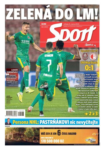Obálka e-magazínu Sport 21.8.2019