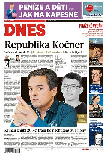 Obálka e-magazínu MF Dnes 25.10.2019