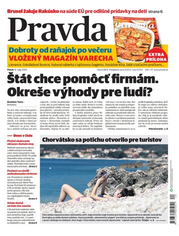 Obálka e-magazínu Pravda 15. 5. 2020