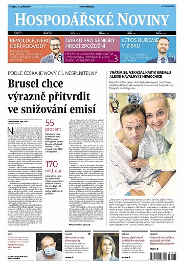 Obálka e-magazínu Hospodářské noviny 180 - 16.9.2020