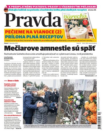 Obálka e-magazínu Pravda Dennik 17. 12. 2021