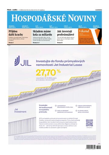 Obálka e-magazínu Hospodářské noviny 055 - 17.3.2023