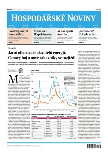 Obálka e-magazínu Hospodářské noviny 066 - 3.4.2023