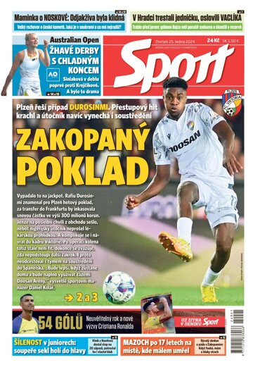 Obálka e-magazínu Sport 25.1.2024