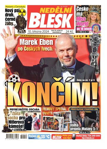 Obálka e-magazínu Nedělní Blesk 10.3.2024