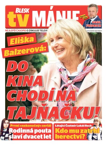 Obálka e-magazínu Blesk Tv manie 25.5.2024