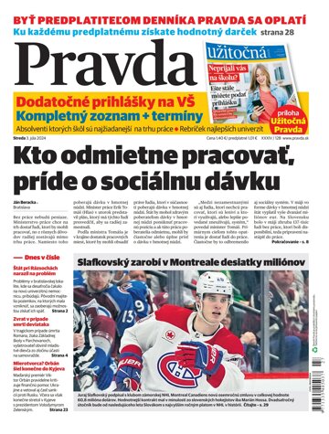 Obálka e-magazínu Pravda 3. 7. 2024