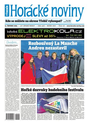 Obálka e-magazínu Horácké Noviny 28/2024