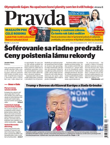 Obálka e-magazínu Pravda 22. 1. 2026