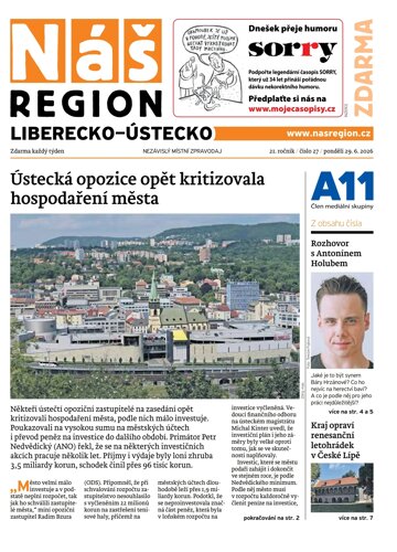 Obálka e-magazínu Náš Region - Ústecko 27/2026