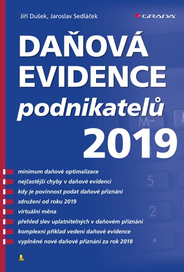 Obálka knihy Daňová evidence podnikatelů 2019