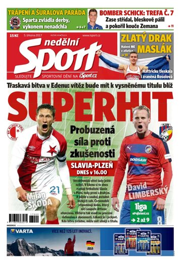 Obálka e-magazínu Nedělní Sport 5.3.2017