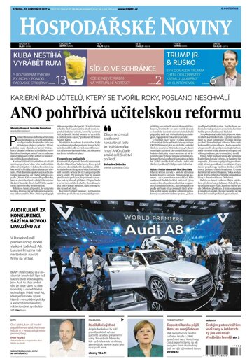 Obálka e-magazínu Hospodářské noviny 132 - 12.7.2017