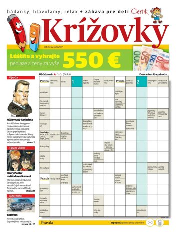 Obálka e-magazínu Krížévky 22. 7. 2017