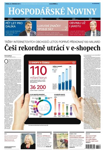 Obálka e-magazínu Hospodářské noviny 142 - 26.7.2017