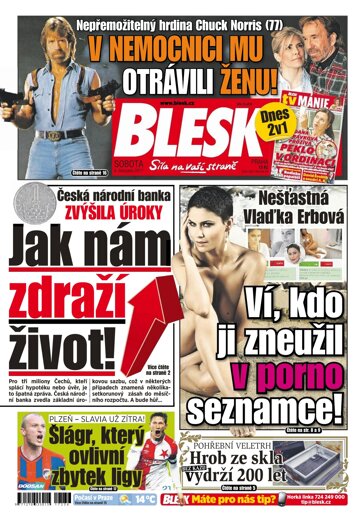 Obálka e-magazínu Blesk 4.11.2017