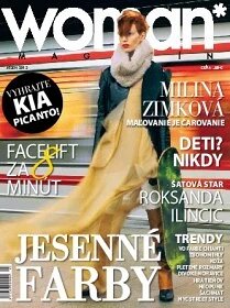 Obálka e-magazínu Woman magazín jeseň 2012