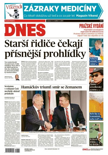 Obálka e-magazínu MF Dnes 2.3.2019