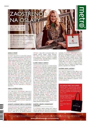 Obálka e-magazínu deník METRO 17.10.2019