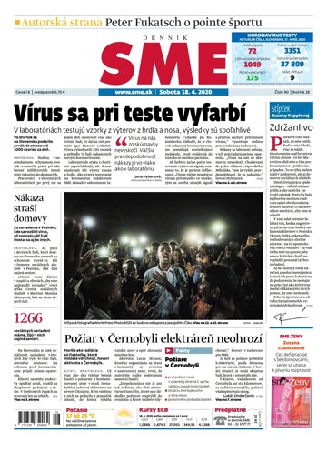 Obálka e-magazínu SME 18.4.2020