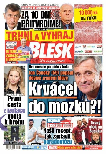 Obálka e-magazínu Blesk 6.10.2020