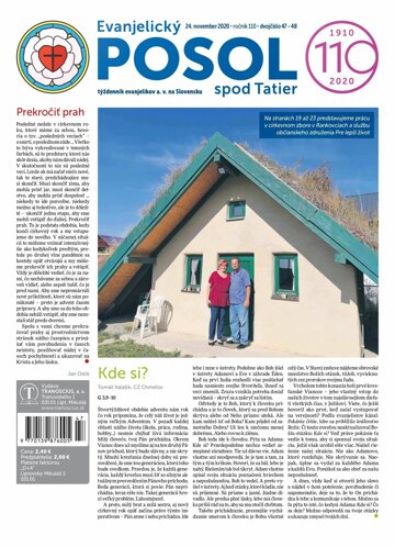 Obálka e-magazínu Evanjelický posol spod Tatier 47-48/2020