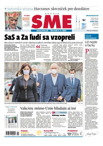 Obálka e-magazínu SME 4-3-2021