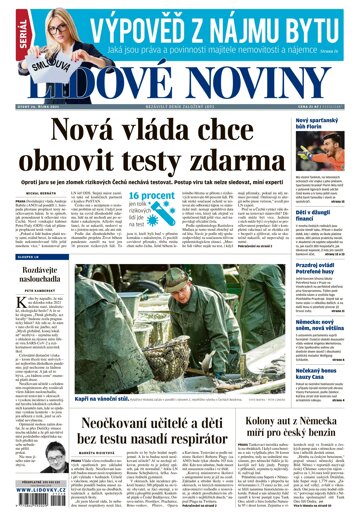 Obálka e-magazínu Lidové noviny 26.10.2021