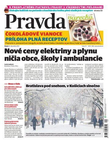 Obálka e-magazínu Pravda Dennik 10. 12. 2021