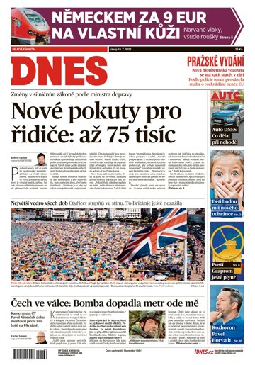 Obálka e-magazínu MF Dnes 19.7.2022