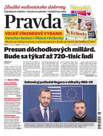 Obálka e-magazínu Pravda 10. 2. 2023